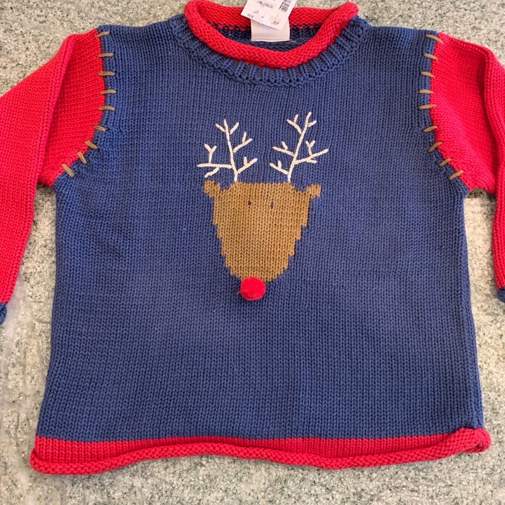 Reindeer cotton sweater size 3